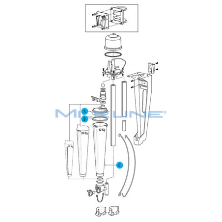 CONO COMPLETO MISURATORE WK KG42 S.TAPPO