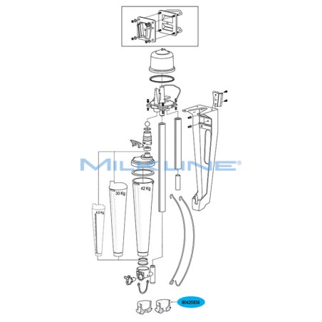 OPEN STOPPER FOR MILK METER WK KG30