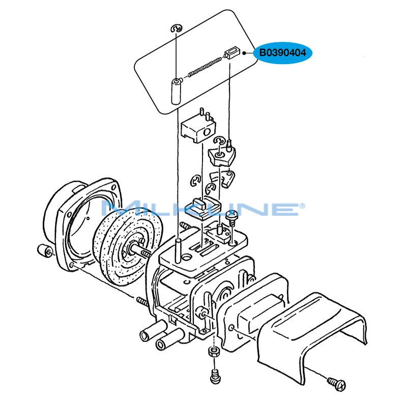 NYLON HINGE HORIZ. FOR ARM ORION