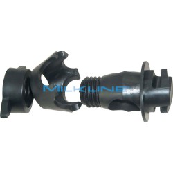 SET 10 INSULATORS FOR METAL OR PLASTIC POSTS MAX Ø 19MM, FOR WIRE