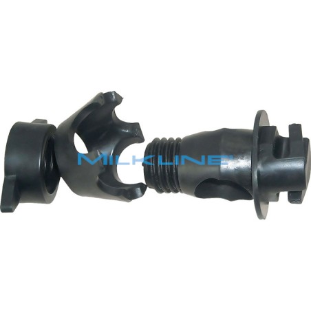 SET 10 INSULATORS FOR METAL OR PLASTIC POSTS MAX Ø 19MM, FOR WIRE