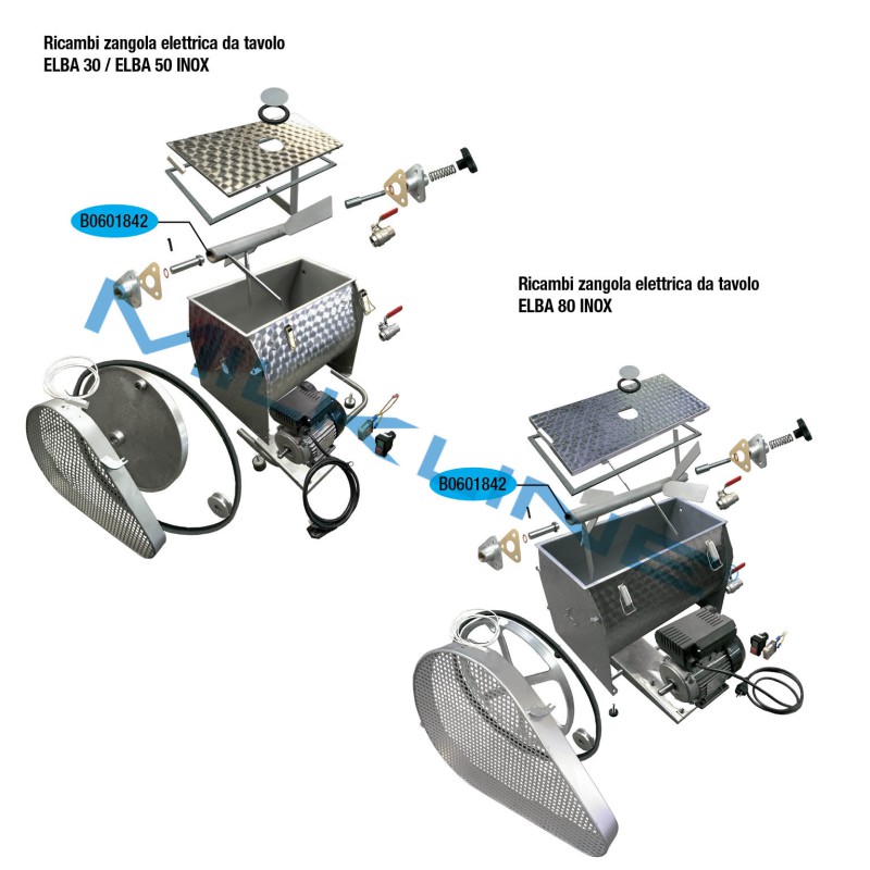 BRASS RING FOR BEATER S/S ELBA 30/50/80