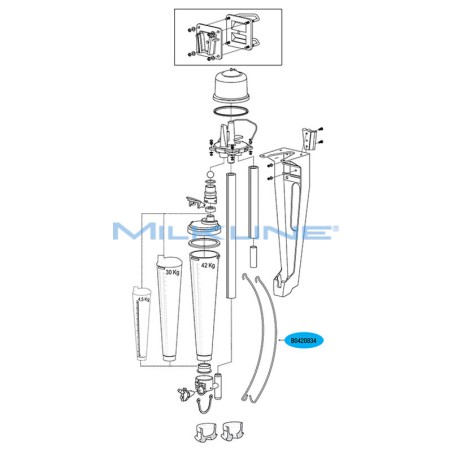 COUPLE LONG TIE ROD FOR WK METER