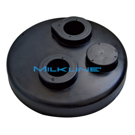 RUBBER LID FOR RECEIVER 2 INLET WITH S/S WASHING NOZZLE