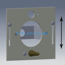 FRONT PLATE WITH SUCTION BRACKET COMPL. SINGLE