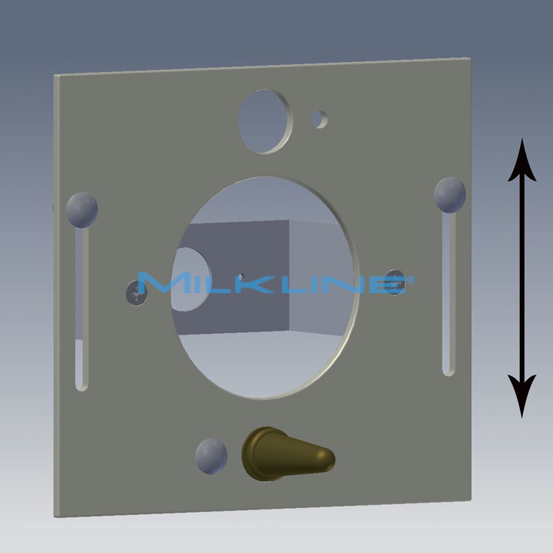 FRONT PLATE WITH SUCTION BRACKET COMPL. SINGLE