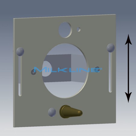 FRONT PLATE WITH SUCTION BRACKET COMPL. SINGLE