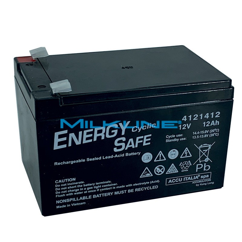 BATTERIA GEL 12V / 12Ah RICARICABILE CON CAVI