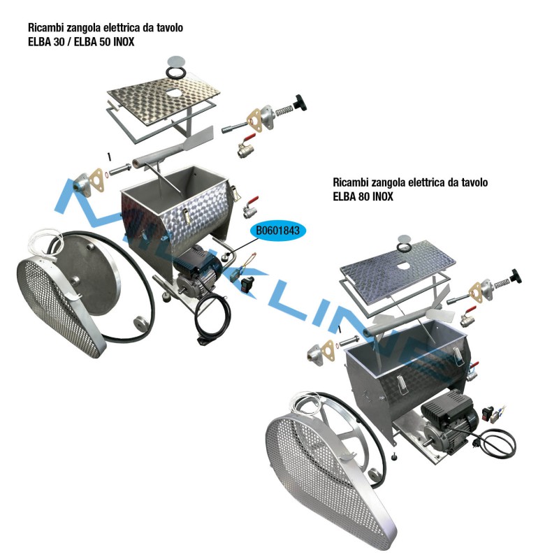 PIEDE BASSO H10 GOMMA X ELBA30/50 INOX
