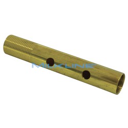TUBO SILENZIATORE FORATO 3/8" X M15X1