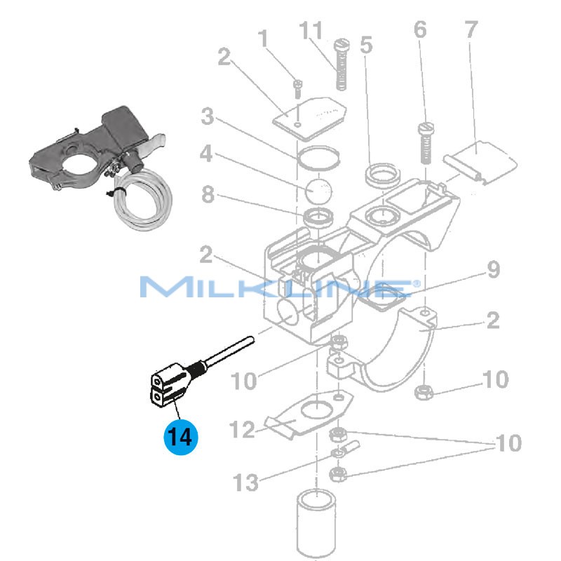 FEMALE PLUG FOR MILK/VACUUM ELECT COCK SH