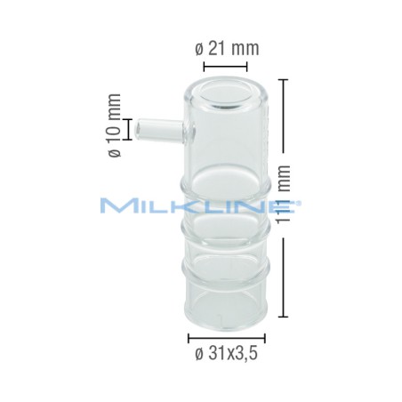 CANNELLO IN PLASTICA PER PECORE ML 31X3,5X111 D.21