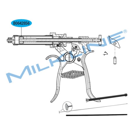GIUNZIONE PISTONE X SIR.REVOLVER 30/50ML