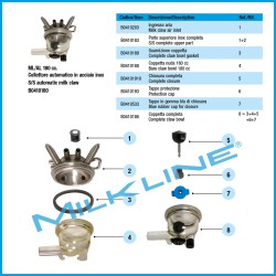 MILK CLAW ML/AL INOX AUT.180 CC.