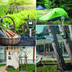 ULTRASONIC BOLLARD WITH PANN. SOL. INTEGRATED