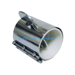 GIUNZIONE INOX A FARFALLA X TUBO D.76.2