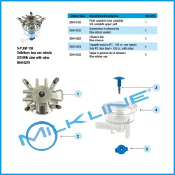 MILK CLAW S-FLOW INOX 150 C/V