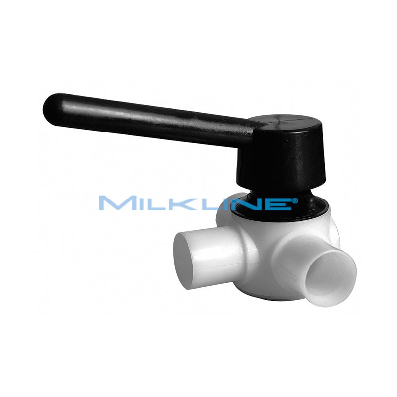 3-WAY MILK PLASTIC COCK D.50