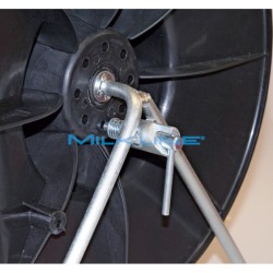 BLACK PLASTIC WINDER COMPLETE WITH HOLDER