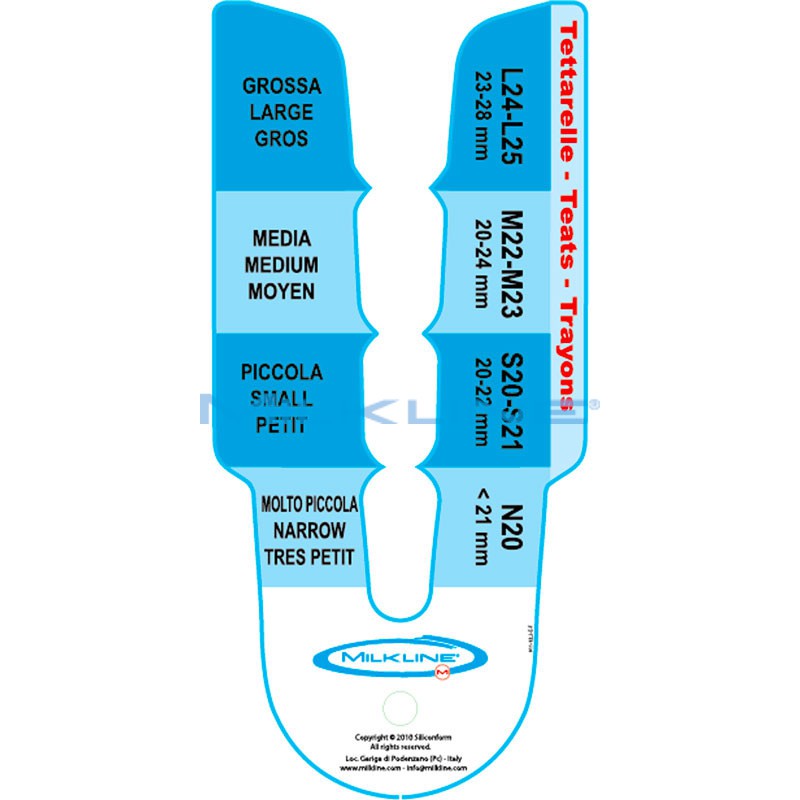 MILKLINE UDDER MEASUREMENT SHAPE