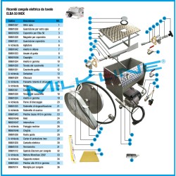 ZANGOLA ELBA 50 EL.TAV INOX LT19+KIT RIC