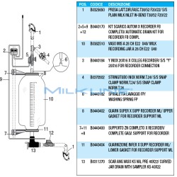 AUTOMATIC MILK RECORDING JAR COMPL ML L28