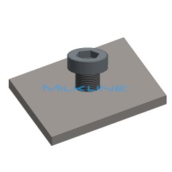 NUT M6 WITH SCREW FOR SLIDER PIPE SUPPORT