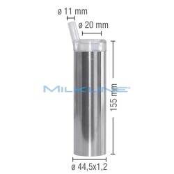 CANNELLO INOX-PLAST 155X1.2 D20 - TRASP