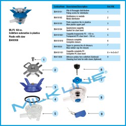 MILK CLAW ML/PL OLD TYPE PLAS.AUT.150 CC PC