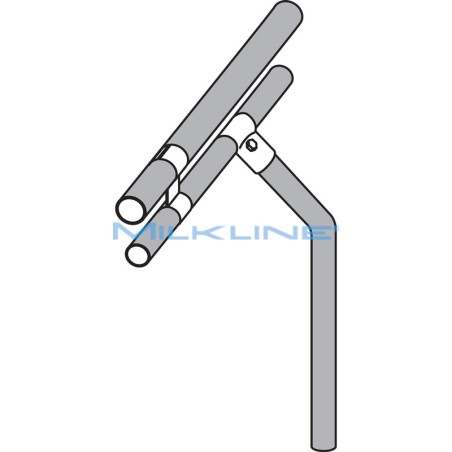 SUPPORTO 1"PIEGATO X LINEA RTS
