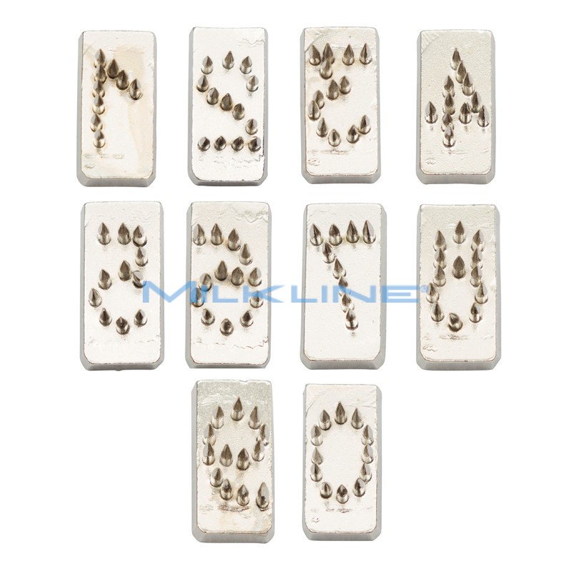 SERIE 10 NUMERI X PINZA 7MM