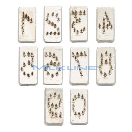 SERIE 10 NUMERI X PINZA 7MM