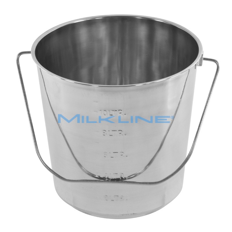 SECCHIO INOX CON MISURA 10 LT.