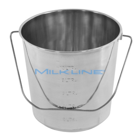 SECCHIO INOX CON MISURA 10 LT.