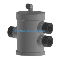 PREFILTRO PVC 2 INGRESSI 1 USCITA 4 POLLICI COMPL