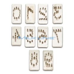 SERIE 10 NUMERI X PINZA 10MM