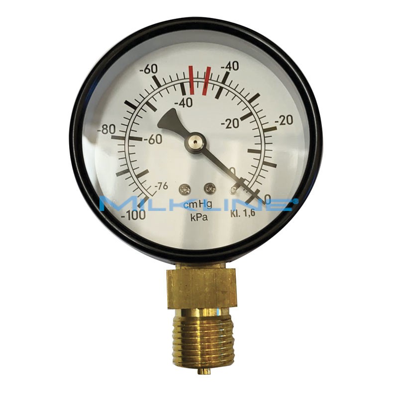 VACUUM GAUGE 80X1/2" DAMPENED