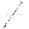 GALVANISED CATTLE CHAIN WITH SNAP HOOK