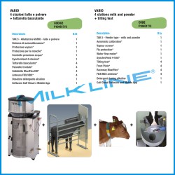 VARIO 4 STATIONS MILK AND POWDER + TILTING TEAT