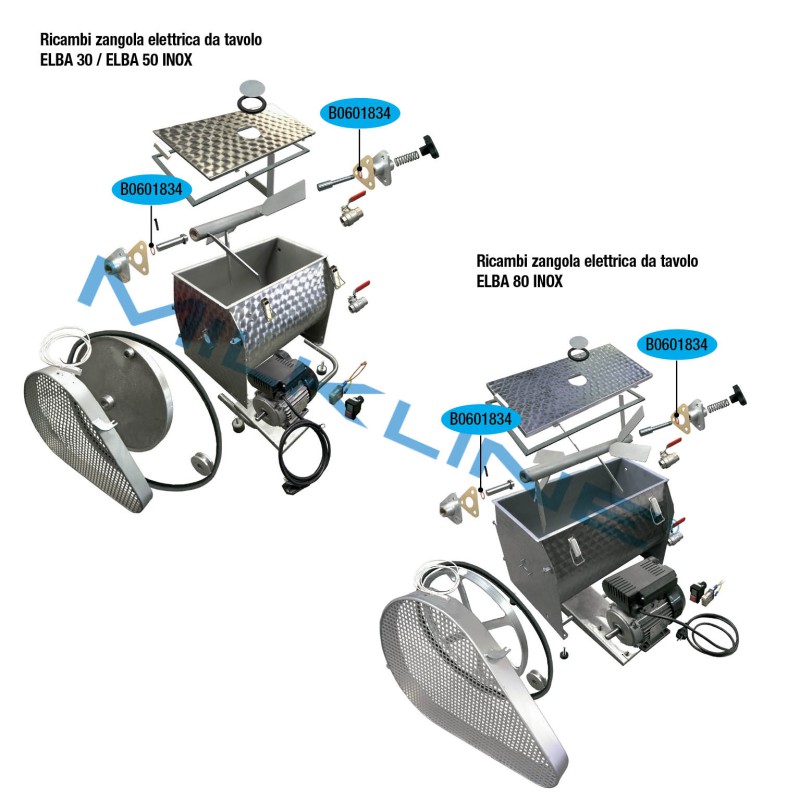 ANELLO IN GOMMA X ELBA30/50/80 INOX