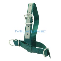 CAVEZZA IN NYLON VERDE RINF.IN PELLE X VITELLI