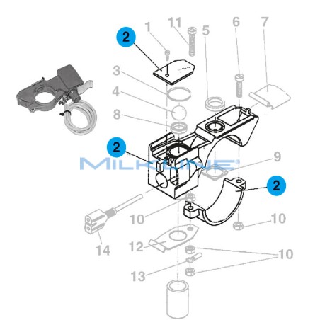 UPPER+LOWER+LID SIDE FOR COCK L/V SH FOR D.51