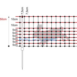 RETE CONIGLI/GATTI VERDE 50CM 1P 25MT