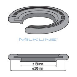 LID GASKET FOR TRANS.CAN.50 LT WIDE