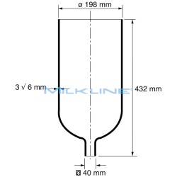 SANITARY TRAP A-TYPE 9L OPEN EXIT40