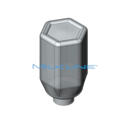 HEXAGONAL CONT.FOR OILER ML/TN 500ML D.34,5