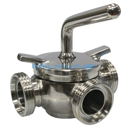 RUBINETTO INOX TRE VIE DN 32