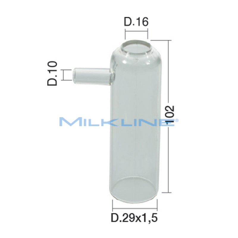 PLASTIC TEAT CUP SHELL FOR SHEEP NZ LITTLE 29X1,5X102 D.16