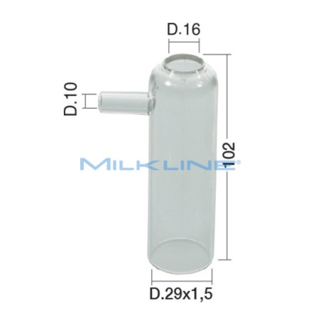 PLASTIC TEAT CUP SHELL FOR SHEEP NZ LITTLE 29X1,5X102 D.16