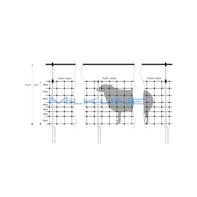 RETE ANTILUPO 90/120CM 2P 50MT